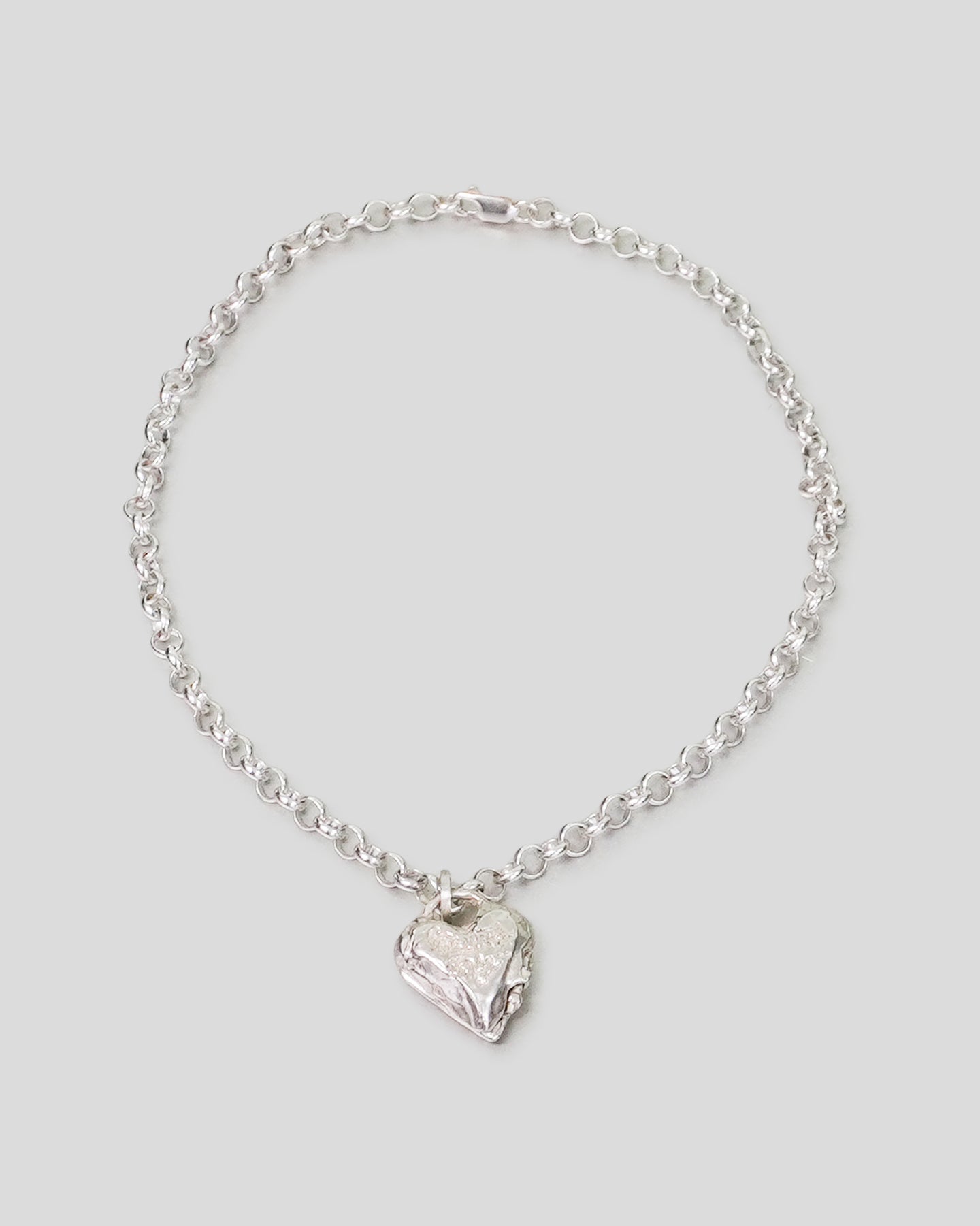 Small Naked Heart Locket on Belcher Chain